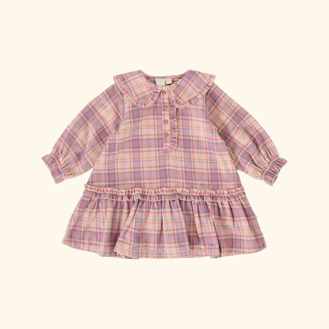 Diana Collared Check Dress