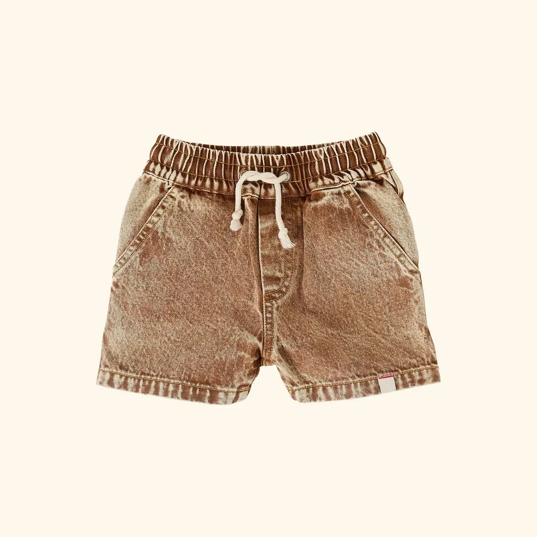 Noah Denim Shorts Brown