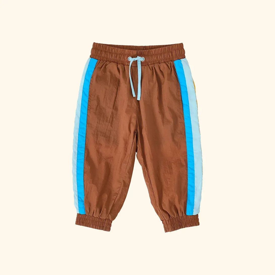 Retro Lightweight Sporty Pants Brown