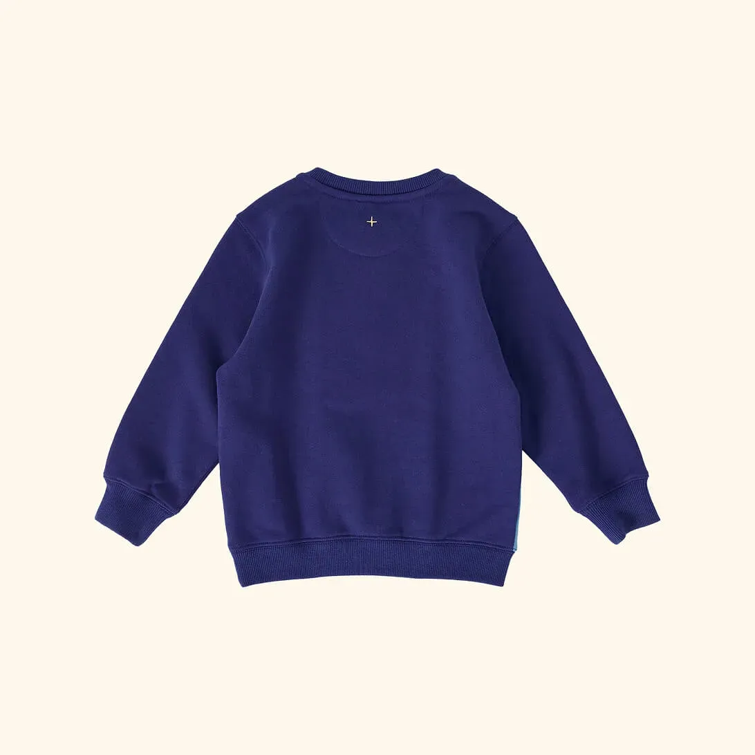 Goldie Sports Day Terry Sweater Navy