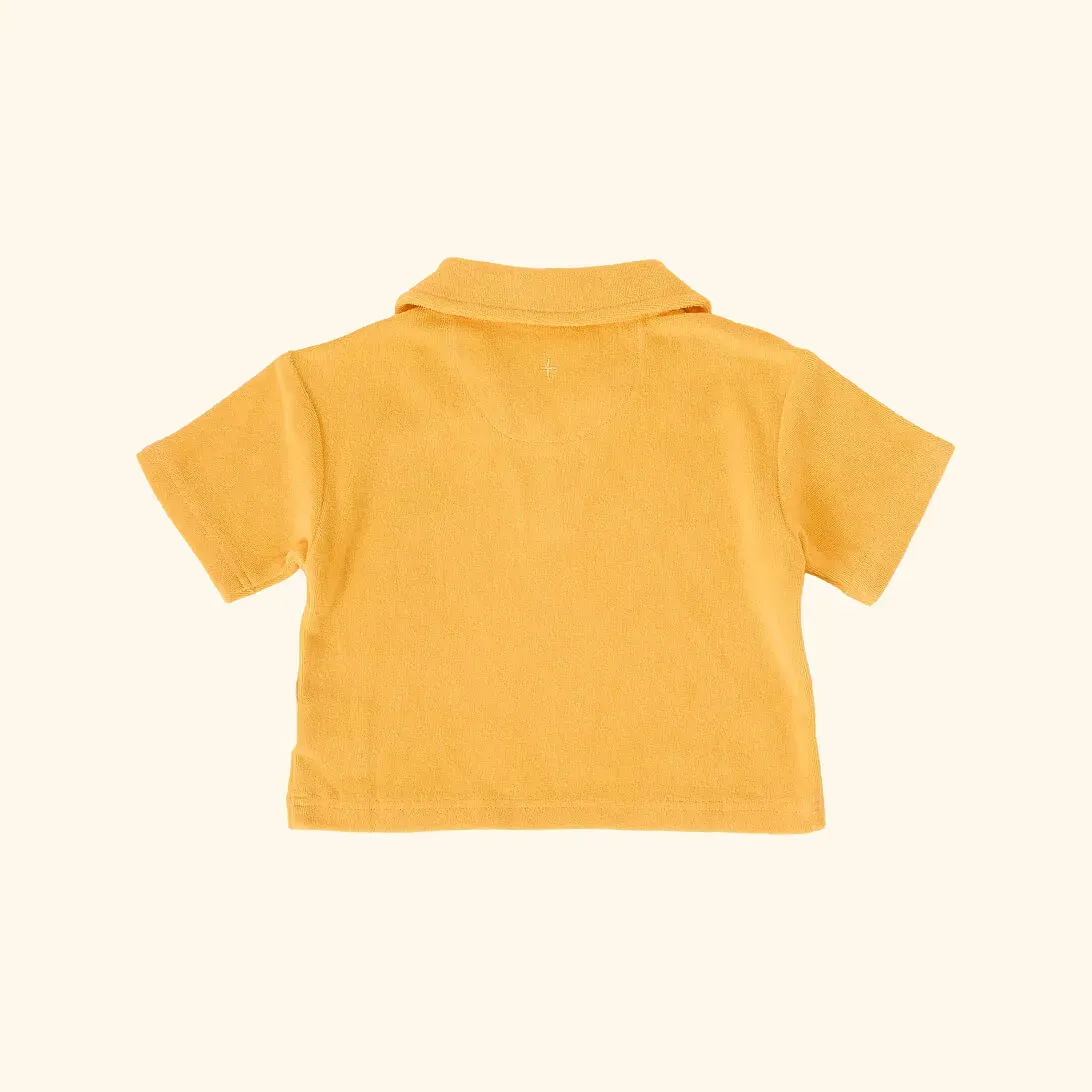 Go for Gold Terry Towelling Polo Shirt