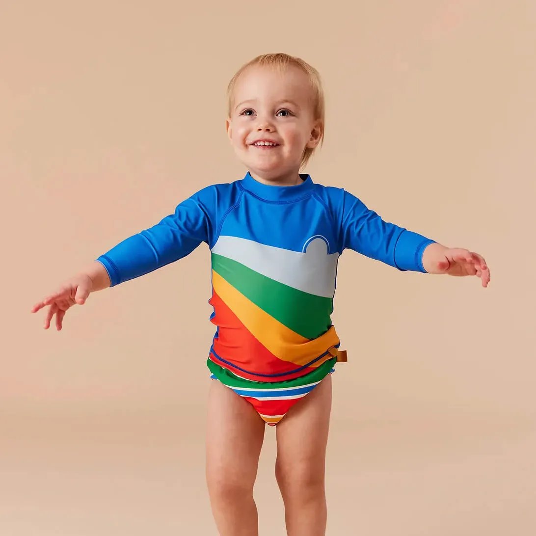 Ride The Wave Rashguard Blue Multi