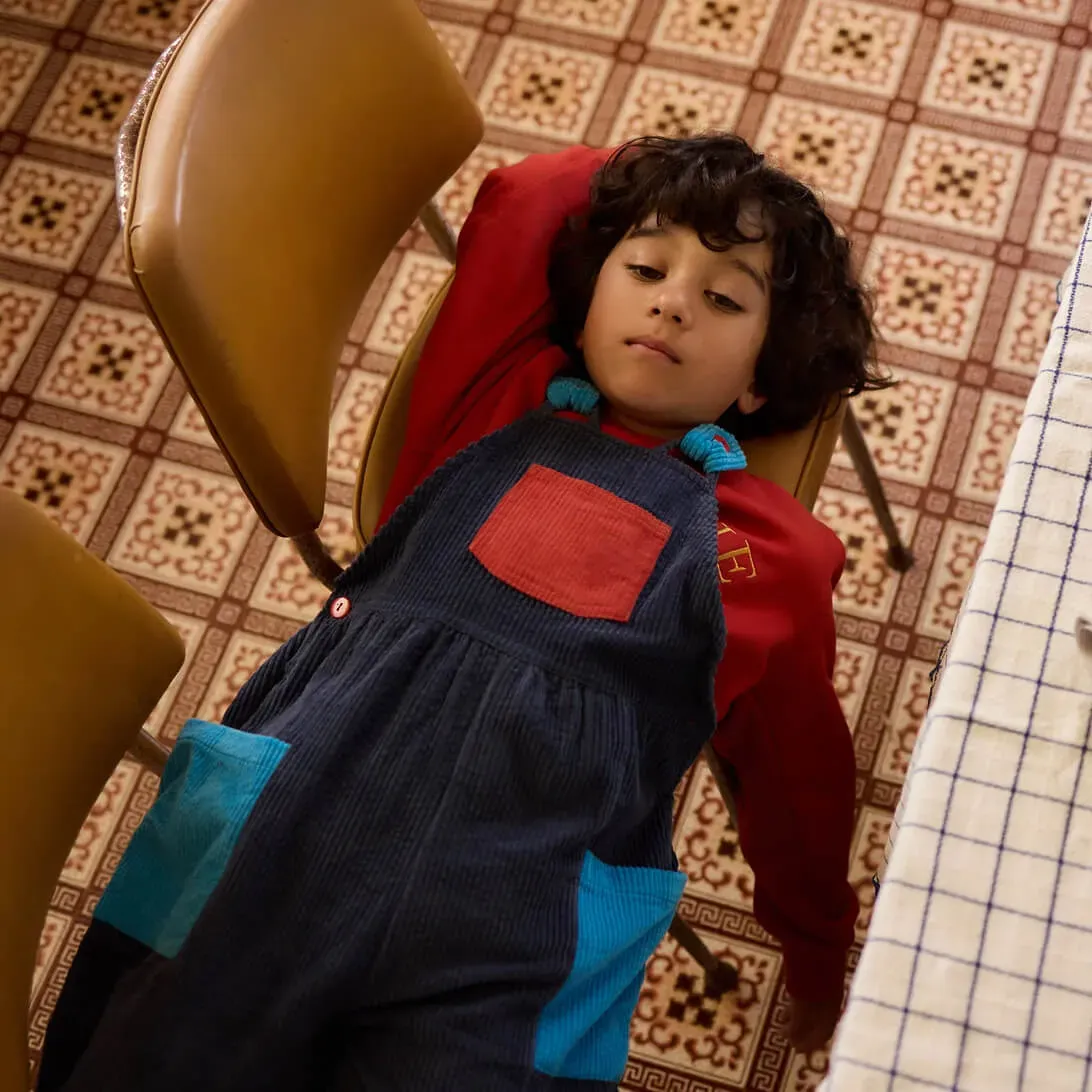 Sammy Corduroy Colour Block Overalls