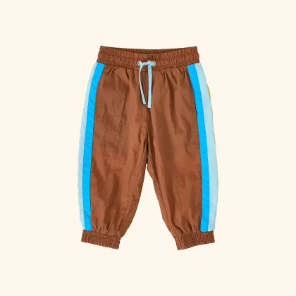 Retro Lightweight Sporty Pants Brown