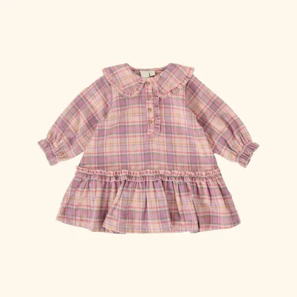 Diana Collared Check Dress